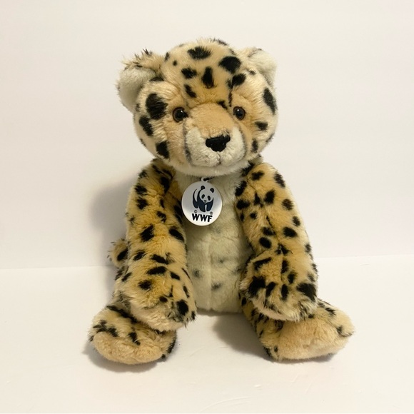 Build a Bear WWF Cheetah Plush Jaguar Leopard Stuffed Animal Soft 16” 2007 BAB - Picture 1 of 10